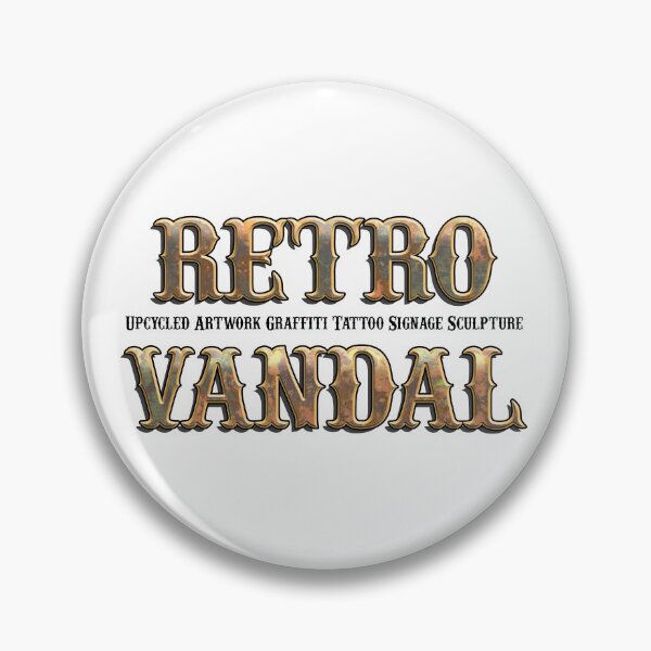 Item preview, Retro Vandal Rusty Metal Logo designed and sold by RetroVandal.