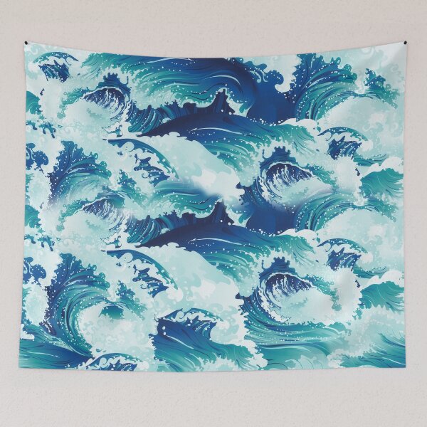 Item preview, Rushing sea waves designed and sold by AnnArtshock.