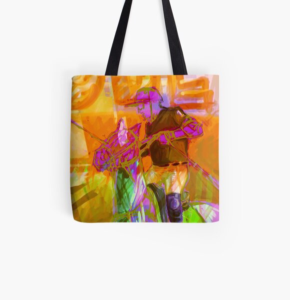 polo player orange All Over Print Tote Bag