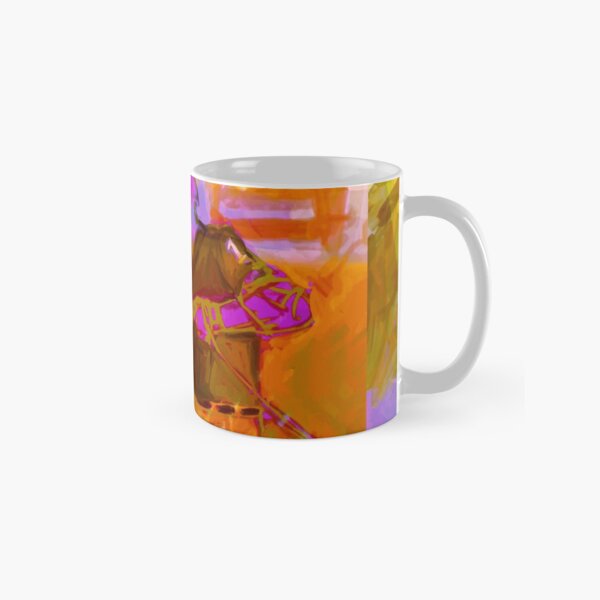 polo player orange Classic Mug