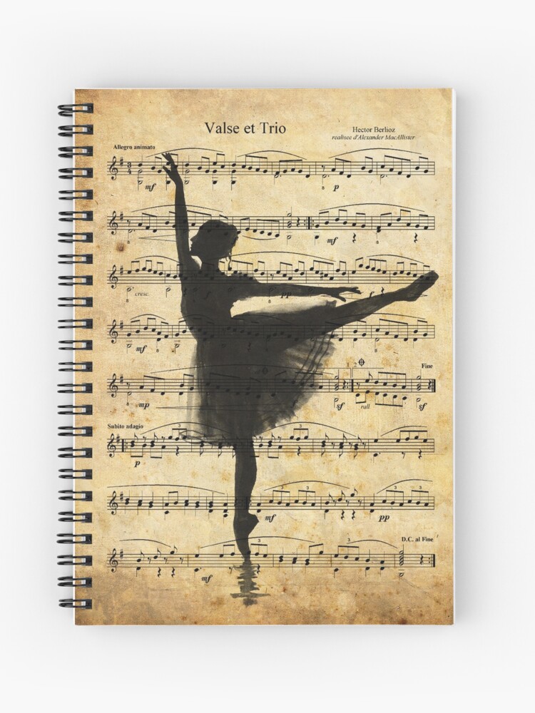 Cuaderno de espiral «Máscara facial Ballet Ballerina dibujo danza dibujo  arte regalo protección lavable reutilizable» de art2print | Redbubble