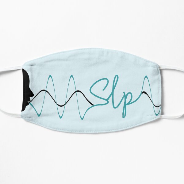 SLP Speech Pathology Sound Wave Flat Mask