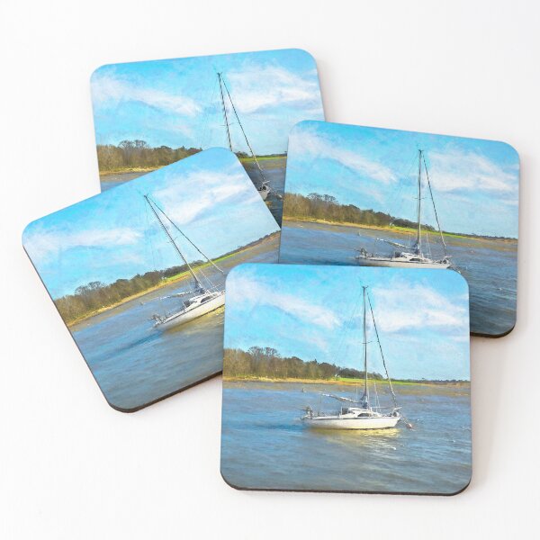Item preview, Yacht Anchored On The Deben designed and sold by IanWL.
