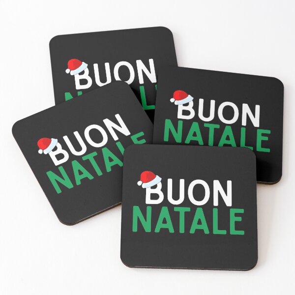 Item preview, Buon Natale Italian Christmas with Cute Santa hat Italy flag colors cute Xmas gift for Italians  designed and sold by alenaz.