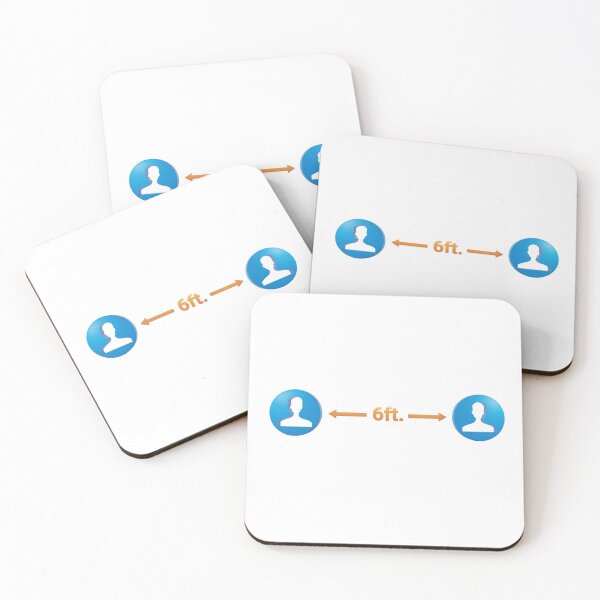 Item preview, Social distancing - 6 feet safety zone designed and sold by GuerillaDesign.