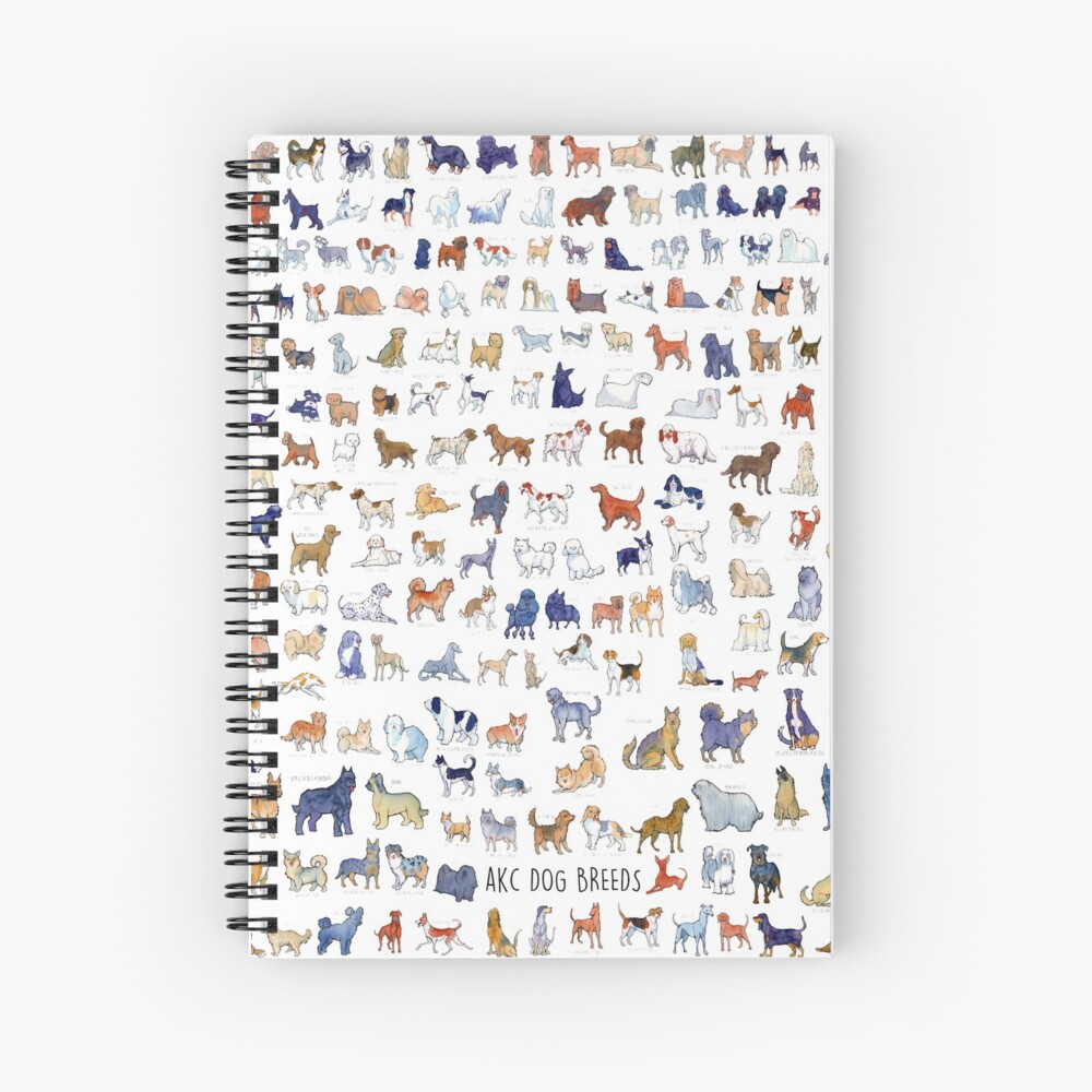 Every AKC Dog Breed Spiral Notebook