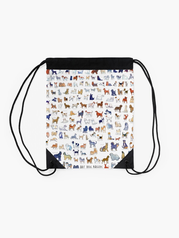 Alternate view of Every AKC Dog Breed Drawstring Bag