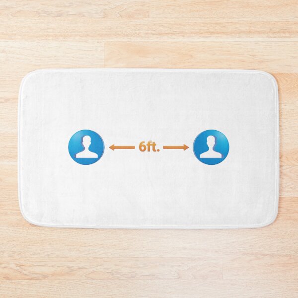 Item preview, Social distancing - 6 feet safety zone designed and sold by GuerillaDesign.