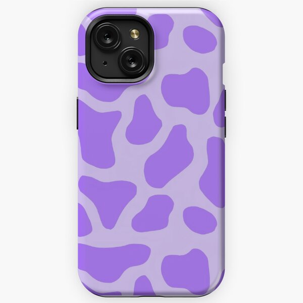 Lilac cow print iPhone Case by romirdrigz