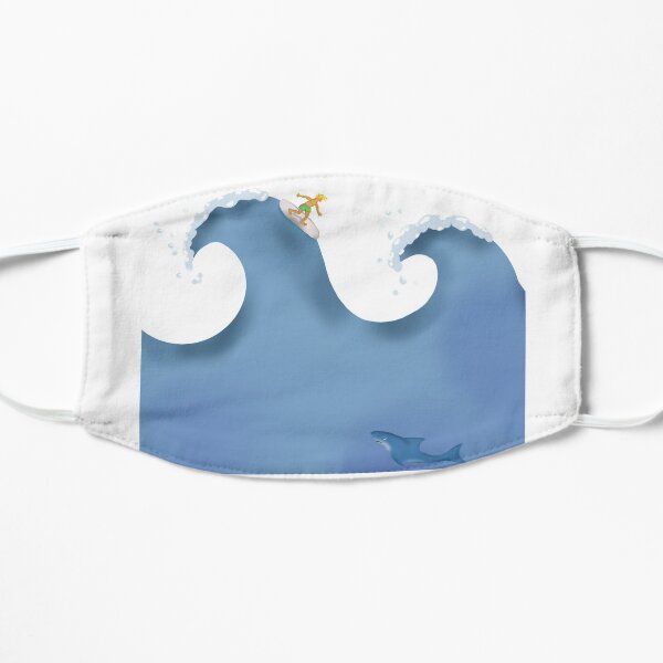 Surfer in Not Flache Maske