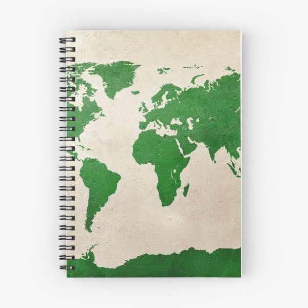 Aperçu de l'œuvre World Map Green créée et vendue par ArtPrints.
