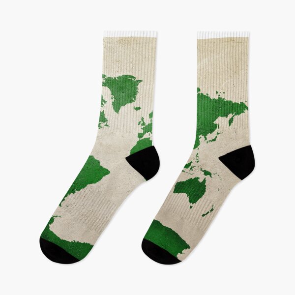 Aperçu de l'œuvre World Map Green créée et vendue par ArtPrints.