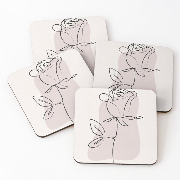 Item preview, Rose Continuous Line Drawing designed and sold by EnchantedWishes.
