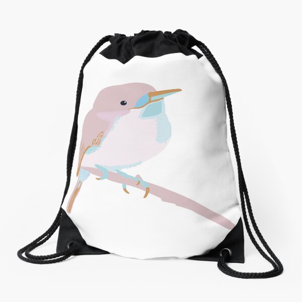 Birds on birds Drawstring Bag