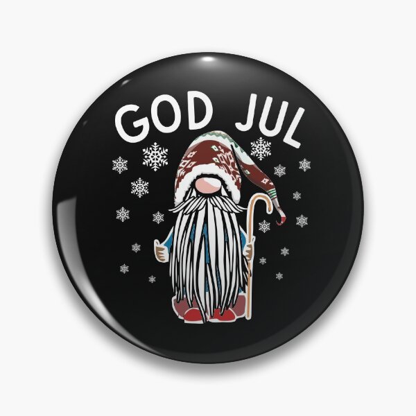 Item preview, God Jul Bearded Gnome Merry Swedish Christmas Scandinavian magical elf  designed and sold by alenaz.