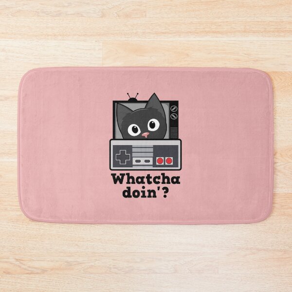 Item preview, Whatcha doin'? Funny Gaming Kitty Cat  designed and sold by David Speed Design.