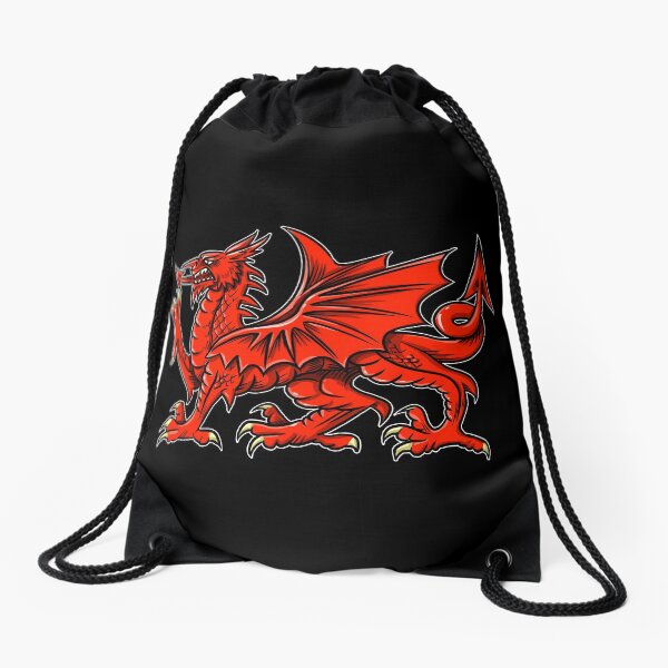 "Dragon 2" mask 018 Drawstring Bag