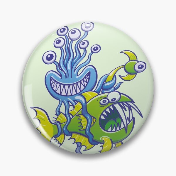 Item preview, Monstrous octopus posing while catching an ugly deep sea fish designed and sold by Zoo-co.