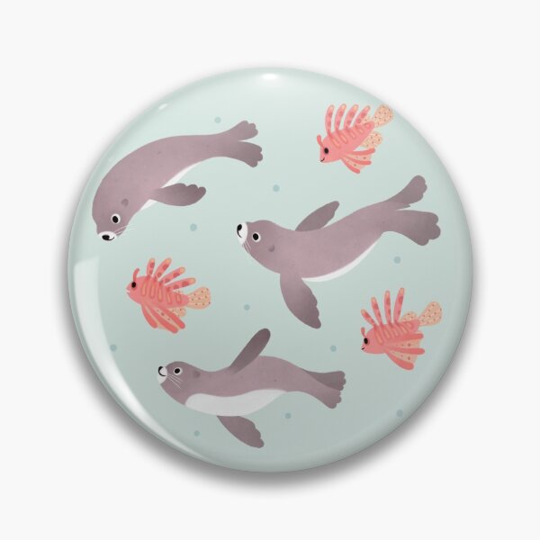 Item preview, Sea lion and Lionfish designed and sold by pikaole.