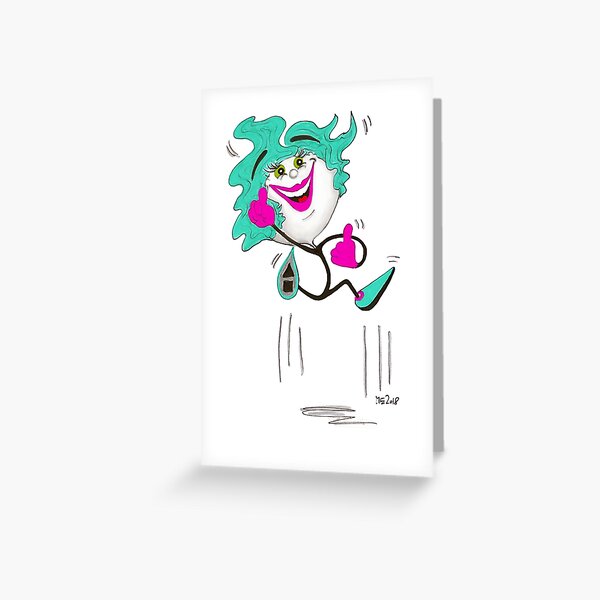 STickwoman No. 2 Grußkarte