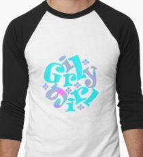 girly girl japanese print Men's Baseball ¾ T-Shirt