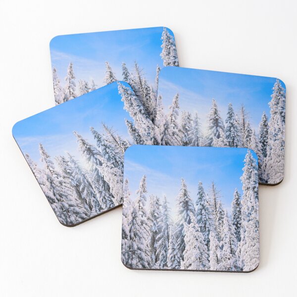 Item preview, Winter Wonderland Pine Trees in Snow designed and sold by mwagie.