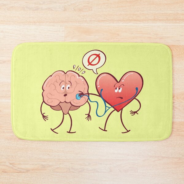 Item preview, Heart examinating a brain with a stethoscope designed and sold by Zoo-co.