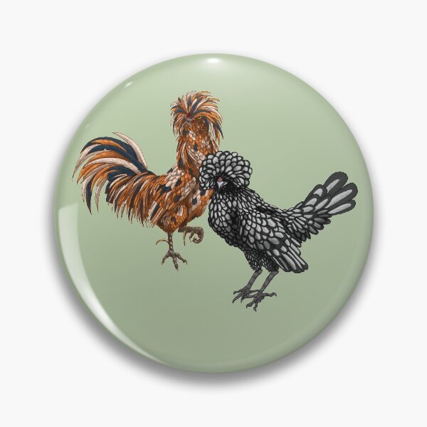 Item preview, Polish chickens designed and sold by StudioCorvid.