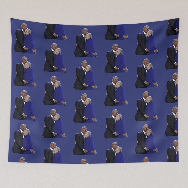 Item preview, Hillary and Barack "DNC Hug" designed and sold by itsmebecca.