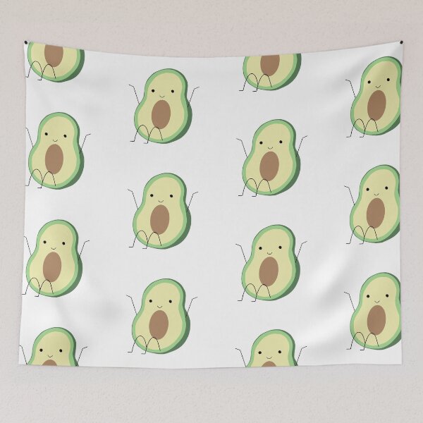 Item preview, happy avocado  designed and sold by southernclaydesigns.