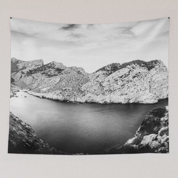 Item preview, Formentor Bay Panorama BW – Mallorca / Majorca designed and sold by lesslinear.