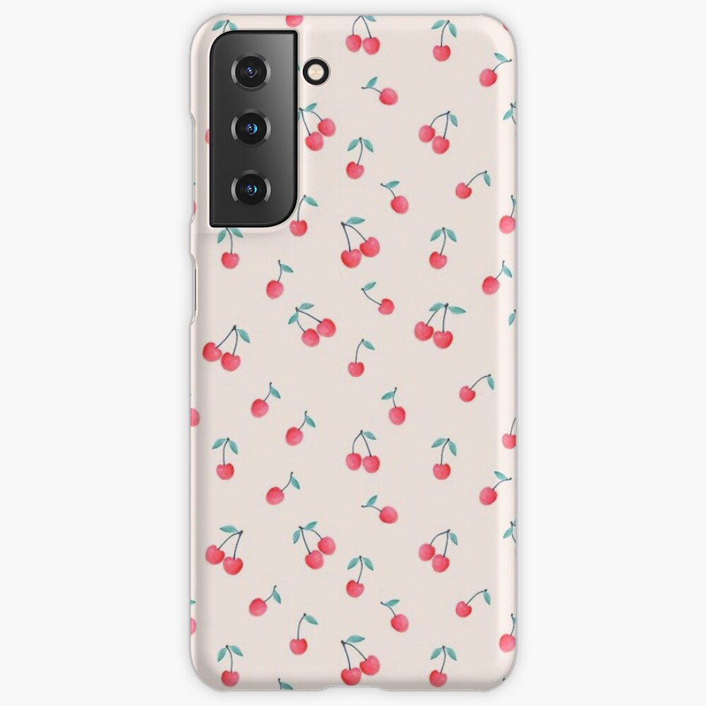 cute pink cherry print  iPad Case & Skin for Sale by aesthetic--art