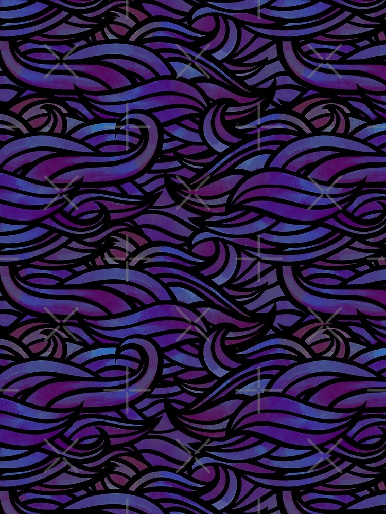 Purple waves by Elenanaylor