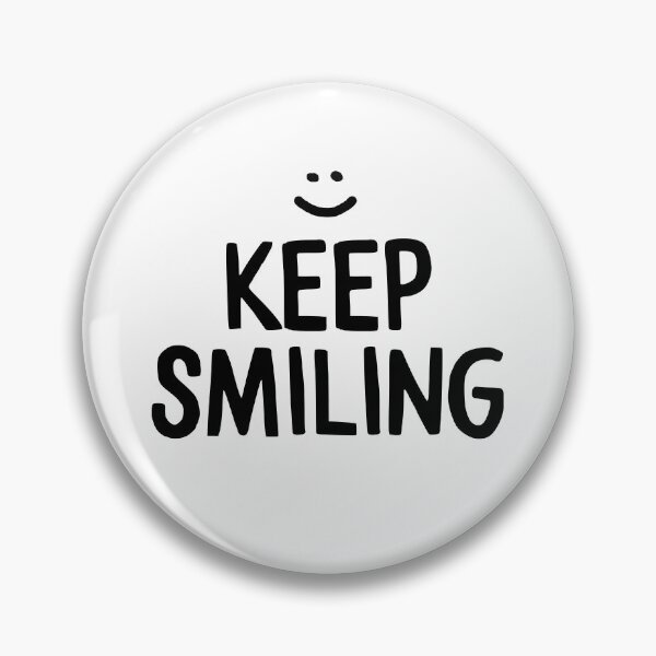 Item preview, Keep Smiling - Motivational Happiness Quote designed and sold by blueskywhimsy.