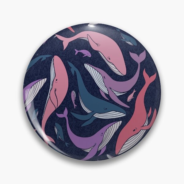 Item preview, A school of whales - pink and purple designed and sold by Elenanaylor.
