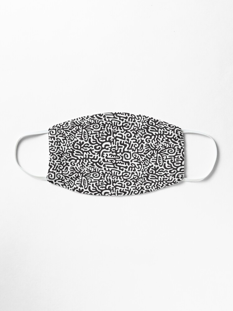 Alternate view of Doodled cutouts Mask
