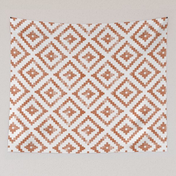 Item preview, Aztec Distressed - rust designed and sold by littlearrow.