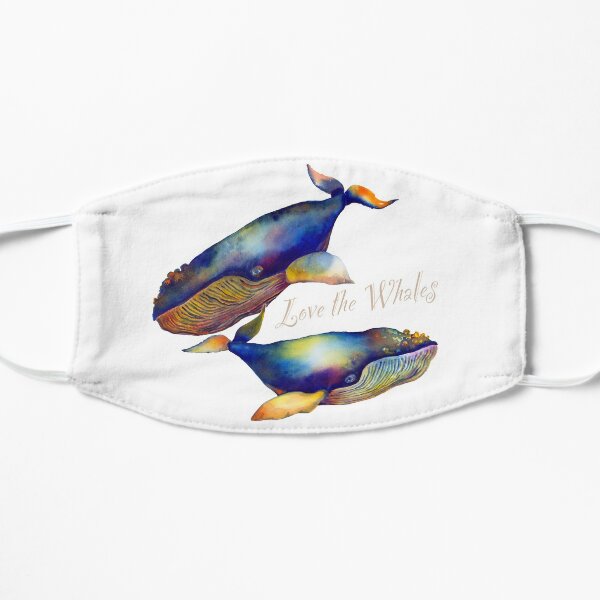 Love the Whales Flat Mask