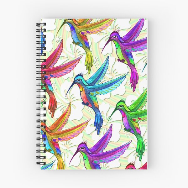 Item preview, Hummingbirds Multicolors Pattern designed and sold by BluedarkArt.
