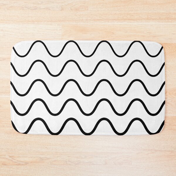 Item preview, Striped Waves (black/white) designed and sold by Design Minds Boutique.