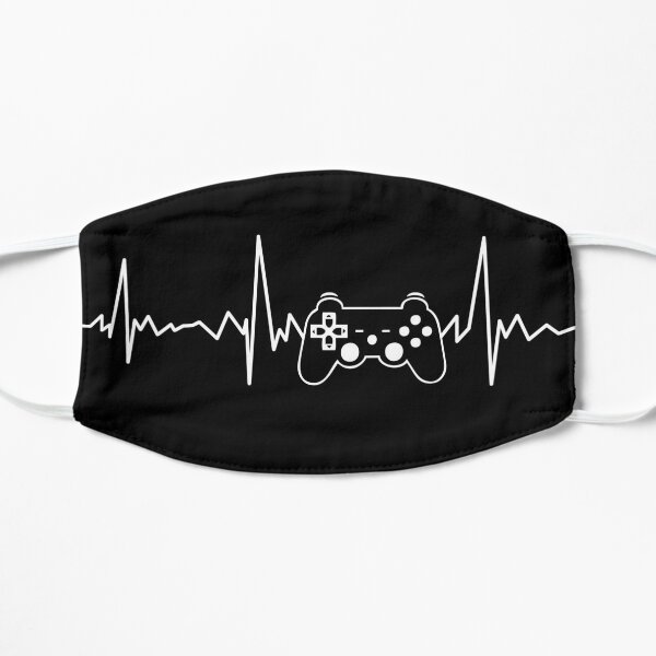 Jugadores de videojuegos Gamer heartbeat eSports Mascarilla