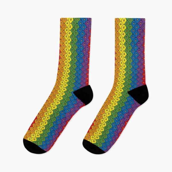 Item preview, Rainbow Coloured Chicks in Vertical Double Rows designed and sold by CleverPencil.