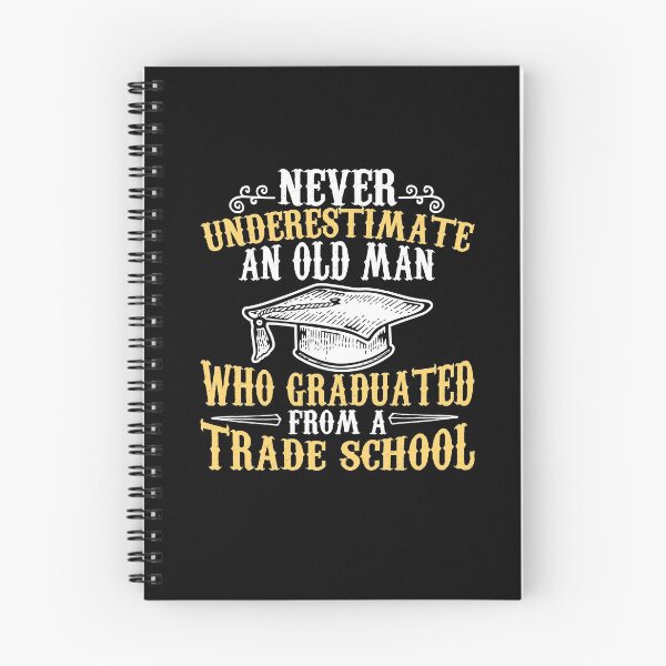 Item preview, Never Underestimate An Old Man Who Graduated Trade School designed and sold by AscendMerch.