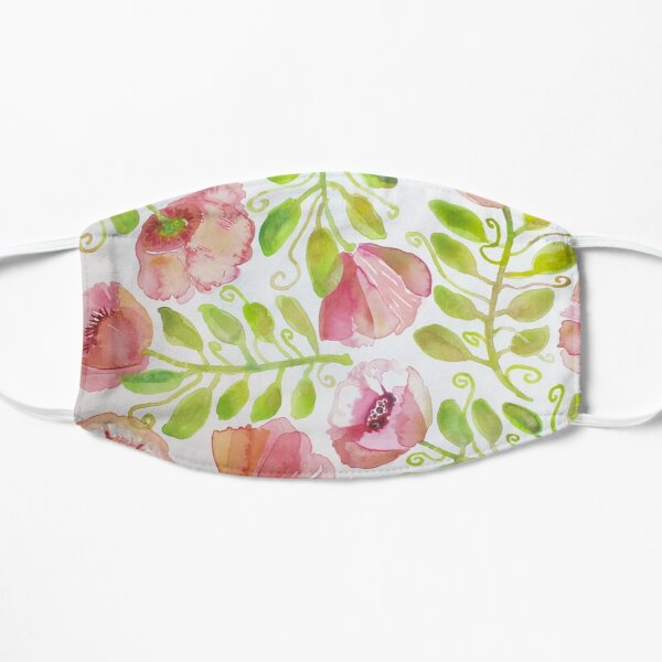 Pink Poppies Mask