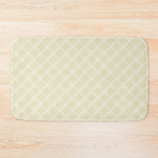 Item preview, Christmas Eggnog Cream Diagonal Tartan Check Plaid designed and sold by paperandfrill.