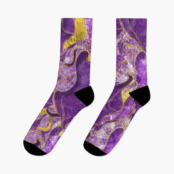 Item preview, Amethyst  with gold marbled texture designed and sold by k9printart.