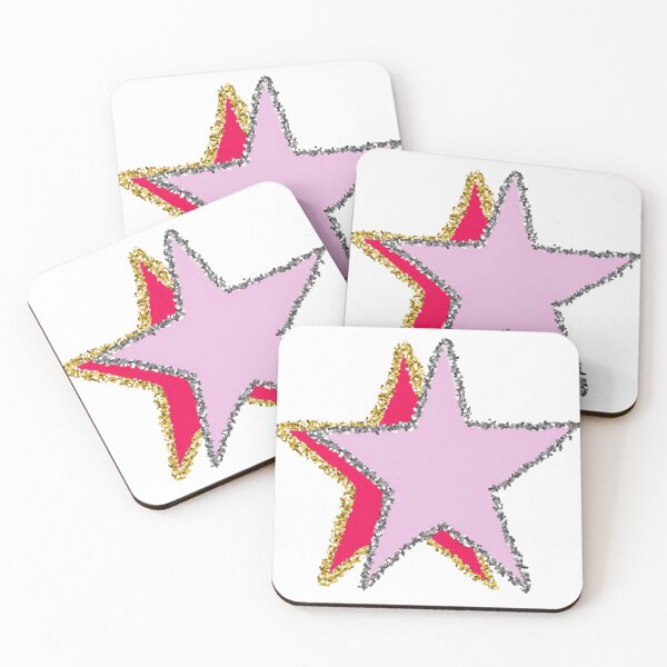 Item preview, pink sparkle stars! designed and sold by isabssmi.