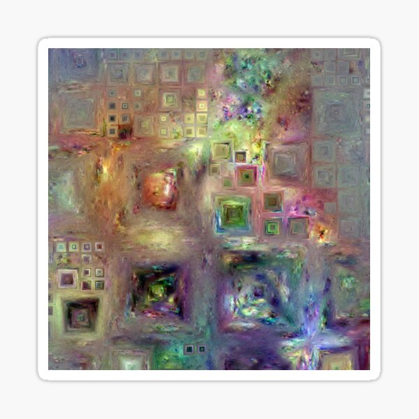 Crystalline Squares 8 Sticker