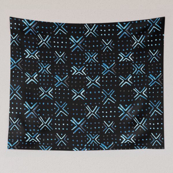 Item preview, X's Pattern - Black and Indigo designed and sold by hellocando.