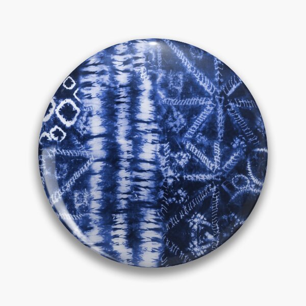 Item preview, Dark Blue Summer Tie Dye Batik Wax Tie Die Print designed and sold by paperandfrill.
